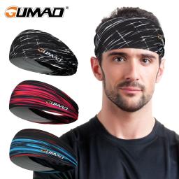 Esporte headbands sweatband elástico yoga correndo faixa de cabelo suor bandagem treino tênis fitness jog basquete lenço das mulheres dos homens - Image 1