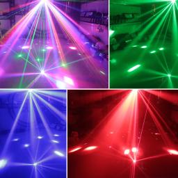 ALIEN-Controle Remoto DMX RGBW LED Laser Strobe, Disco DJ Feixe Spot, Stage Efeito de Iluminação, Party Dance Club, Casamento Luz Borboleta - Image 5
