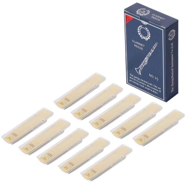 Conjunto de 10 Palhetas para Clarinete - Forças 1.0, 1.5, 2.0, 2.5 e 3.5