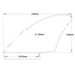 RISECE FCS-Prancha de Surf Quilhas Twin Fins, Fibra de Vidro Single Tab, Twin Fin, Vidro Performance, 2 Unidades - Image 2