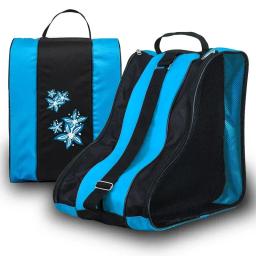 Saco de transporte de skate respirável para crianças, Estojo para patins inline, 3 camadas, armazenamento, patins de gelo - Image 4