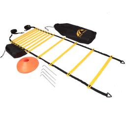 Kit de equipamentos de fitness para treinamento de agilidade velocidade escada, marcador disco, paraquedas resistência, corda pular, Footwork Set, futebol, futebol - Image 3