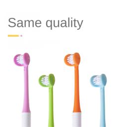 Escova de dentes tridimensionais estéreo 3D para adultos, escova de dentes macia para crianças, segurança bucal, escova de dentes para limpeza de saúde bucal - Image 1