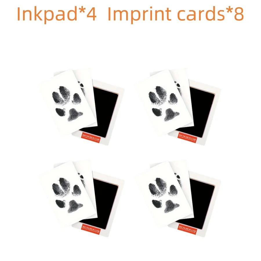 Pet Paw Print Almofada de tinta para cães e gatos, memorização Memorial Supplies, Pegada Pad, 4Pack - Image 1