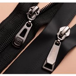 Resina Nylon Zíperes para Substituição Suitcase Vestuário, Cabeça Zipper, Costura DIY Artesanato, Sliders, Resina, Metal, 5Pcs, 3 #, 5 #, 8 # - Image 2