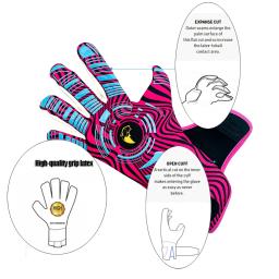 Luvas de goleiro de futebol profissional crianças adultos engrossado proteção de látex antiderrapante goleiro de futebol luvas de futebol - Image 5