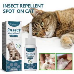 Agente anti-pulgas para animais de estimação, repelente de insetos para gatos e cães, limpeza de piolhos e carrapatos in vivo - Image 5