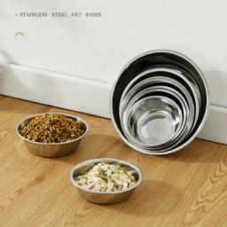 Tigela aço inoxidável para animais estimação, tigela alimentação para cachorro, prato alimentação inoxidável, tigela - Image 6