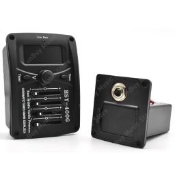 Captador de guitarra acústica com afinador LCD, EQ equalizador Preamp, Captador Piezo Folk, acessórios de guitarra, série 2 bandas, 3 bandas, 4 bandas - Image 6