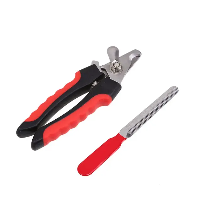 Cortador de Unhas Profissional para Cães e Gatos com Fechadura - Suprimentos de Grooming para Animais Grandes