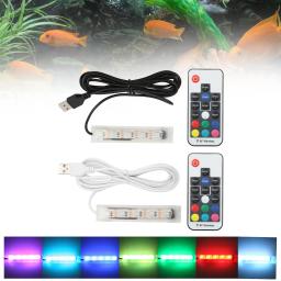 Micro Aquarium Light com controle remoto, USB Powered, Peixe colorido LED Lamp, Paisagem Lâmpada, Peixe Acessório - Image 4