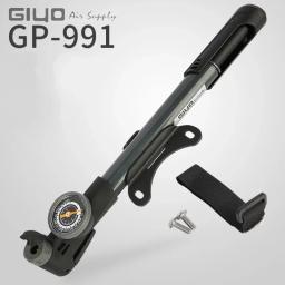 Giyo GP-991 bomba de bicicleta portátil eieio 120psi alta pressão mini inflator com calibre presta/válvula schrader acessórios da bicicleta - Image 1