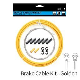 Conjunto de freio de bicicleta dobrável, tubo de cabo de aprimoramento de energia de frenagem e linha interna para acessórios de ciclismo - Image 1