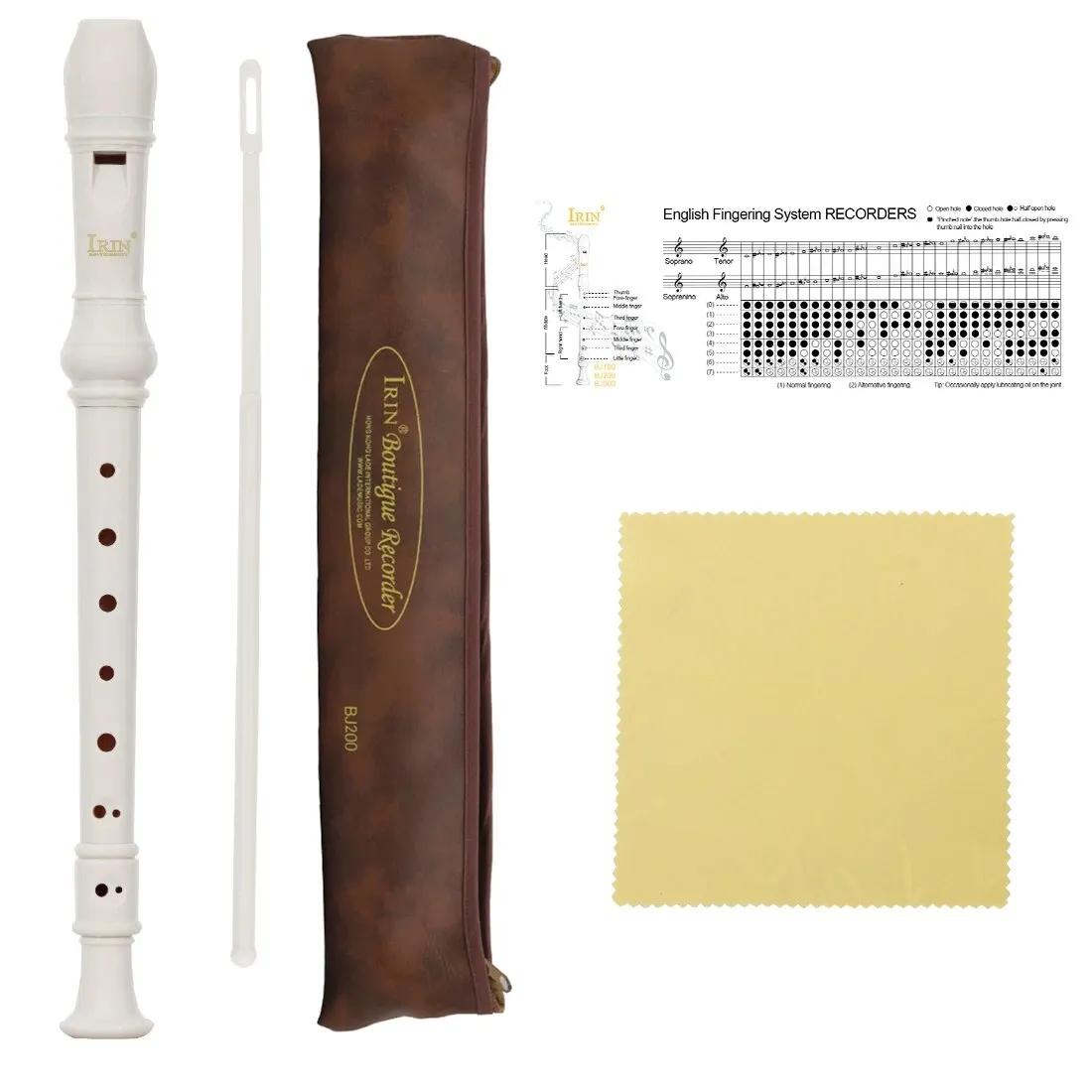 Irin clarinete barroco, instrumento de sopro, flauta vertical soprano com acessórios para instrumentos musicais, presente para iniciantes - Image 1
