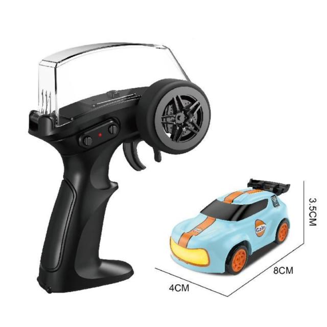 1:64 RC Drift Car 2.4GHz Alta Velocidade 4WD Mini Desktop Elétrico Controle Remoto para Jogos e Festas