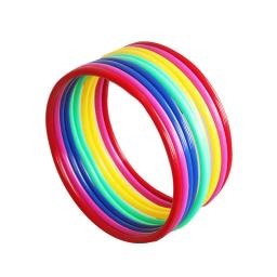 12pçs anéis de lançamento de plástico, lanche de alvo, carnaval, quintal, parque, jogos, crianças, desenvolvimento de inteligência, brinquedo de exercício educacional - Image 4