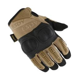 Luvas de couro armadura proteção concha masculino, desgaste completo do dedo, desgaste tático, novo - Image 3