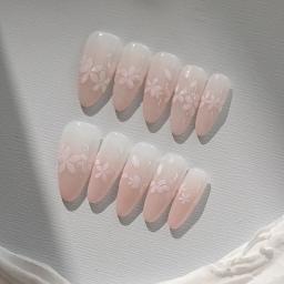 1 folha 5d colorido kawaii glitter sakura arte do prego adesivos flor auto-adesivo decorações de unhas decalques acessórios - Image 4