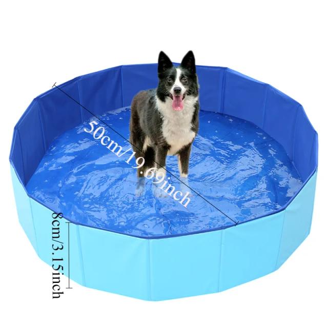 Banheira Dobrável para Pets e Caixa de Areia de Gato em PVC Móvel e Prática