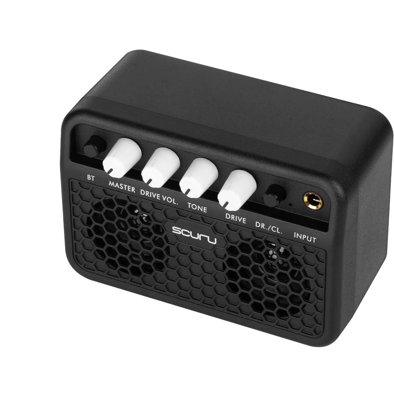 Caline Scuru recarregável amplificador de guitarra Bluetooth, Mini Amplificador, Combo para Desktop Practice, Dual Channel, fone de ouvido, 5W - Image 1