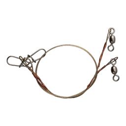 Steel Wire Leader Core Leash para uso em água salgada ou água doce, líder com Snap e Swivels, linha de pesca, 2pcs por pacote - Image 3
