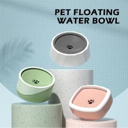 Pet tigela flutuante, boca não-molhante, água potável, Cat Drive, bebedor, suprimentos para animais de estimação, 1 L, 1.5L - Image 1