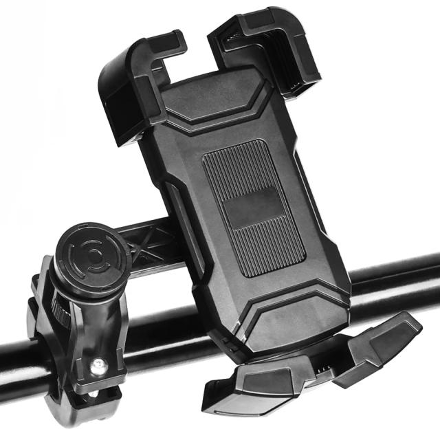 Suporte Universal Impermeável para Telefone em Bicicleta - Ajustável e com Rotação de 360° para GPS e Celular