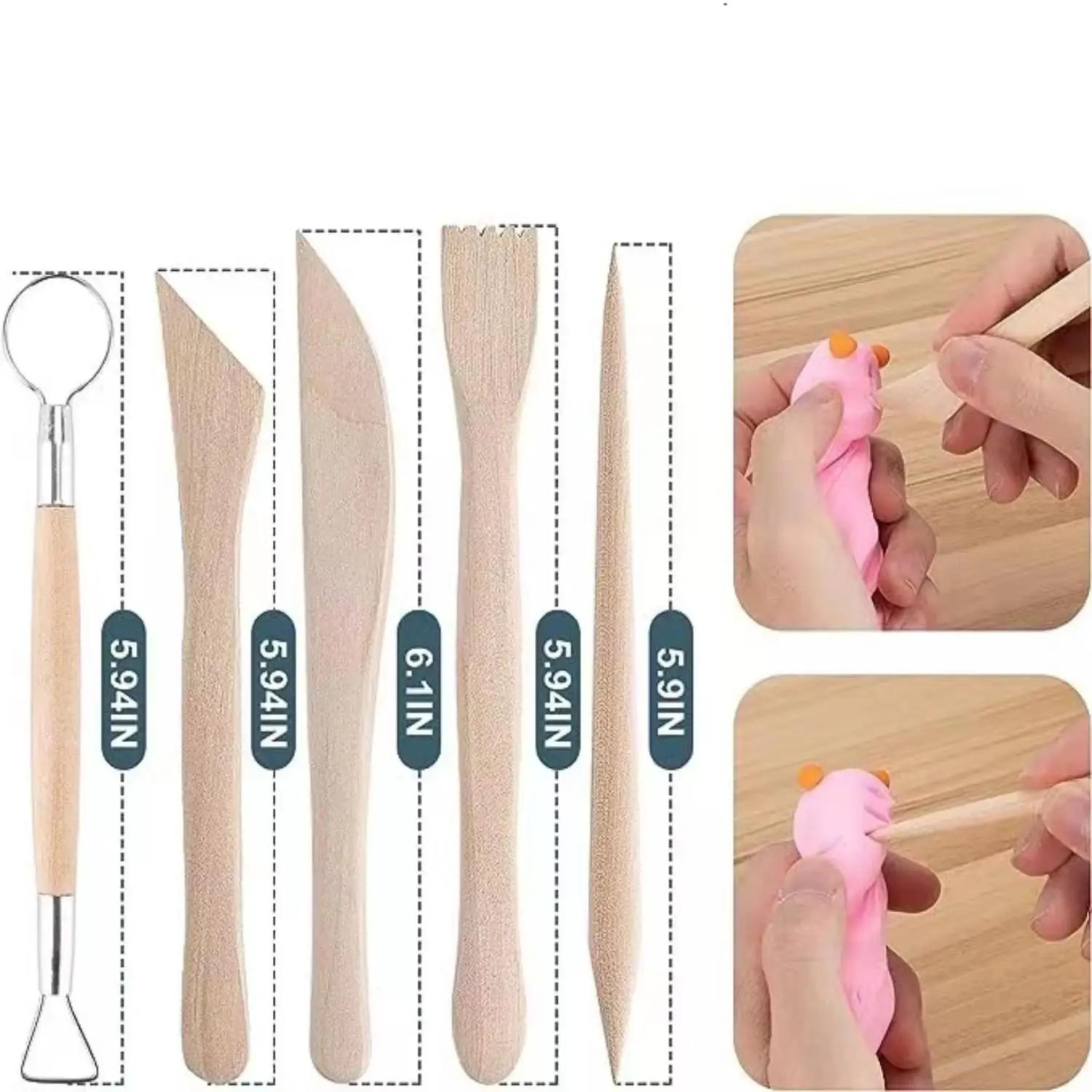Aço inoxidável Olaria Sculpting Ferramentas Set, Cerâmica Detalhe Textura, Shaping Blade, Argila Modelagem, Kit de Ferramentas, Escultura Hole Punch, 17Pcs - Image 1