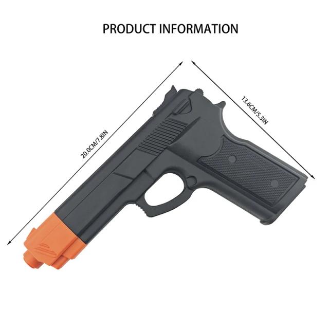 Pistola de Plástico ABS para Meninos em Duas Cores: Brinquedo de Esporte ao Ar Livre para Prática e Treinamento, Ideal para Presentes DIY