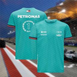 T-Shirt Desportiva F1 Racing, Respirável, Rapidez de Secagem, Gola Redonda, Kit de Equipa, Top para Competição Diária, Novo, 2022, 2024 - Image 1