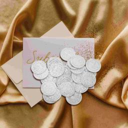 100 Pcs Pirata Treasure Party Coins Pirate Coin Réplicas Jóias Set Jogos de Tabuleiro Moedas Pirate Decor Pirate Coin Maquiagem Define Crianças - Image 3
