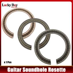 1pcs Guitarra Clássica Madeira Incrustada Soundhole Rosette Inlay Guitar Body Project Parts Acessórios De Guitarra De Madeira - Image 1