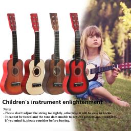 Guitarra acústica de basswood de 25 polegadas com cordas de picareta para instrumento musical de cordas iniciante quente - Image 6