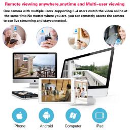 Tuya Smart Life Sistema de Câmera de Segurança Doméstica, Sem Fio, 5MP, WiFi, CCTV, PTZ, Vídeo IP, Câmera de Vigilância, Áudio Bidirecional, Monitor de Bebê, 2K - Image 6