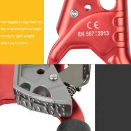 Outdoor Montanhismo Rock Climbing Rope Clamp Hand Ascender Rapel Gear for Camping, Acessórios de escalada para caminhadas - Image 4