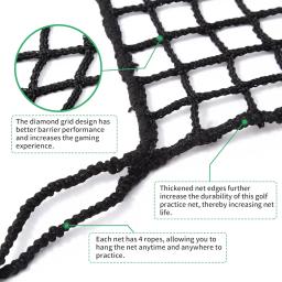 Bola De Golfe Batendo Rede, Redes De Barreira De Esportes Sem Nós, Rede De Backstop De Futebol, Proteção De Varanda De Jardim, Rede Segura - Image 3