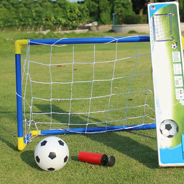 Mini Rede de Futebol Dobrável para Crianças - Brinquedo Portátil de Esporte ao Ar Livre e em Casa