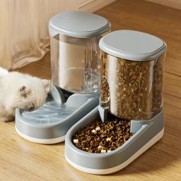 Alimentador Pet automático e bebedouro, combinação de grande capacidade, gato e cão, 4L, balde de armazenamento de grãos, fornecedor - Image 1