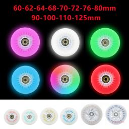 LED Flash Roda, patins de velocidade, fantasia do rolo, pneus PU, patins em linha, Rock, 60mm, 62mm, 64mm, 68mm, 70mm, 72mm, 76mm, 80 milímetros, 90 milímetros, 100 milímetros, 110 milímetros, 125 milímetros, 4 PCes - Image 1