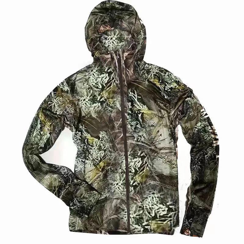 3D biomimética camuflagem pesca, caça, observação de pássaros, terno de camuflagem sniper, terno de camuflagem tática respirável - Image 1