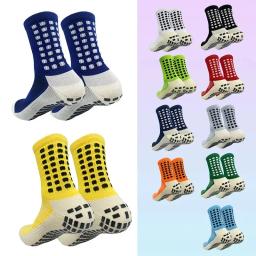 Anti-derrapante meias para homens e mulheres, anti-derrapante, para o futebol, basquete, tênis, esporte, ciclismo, equitação, 38-45 - Image 1