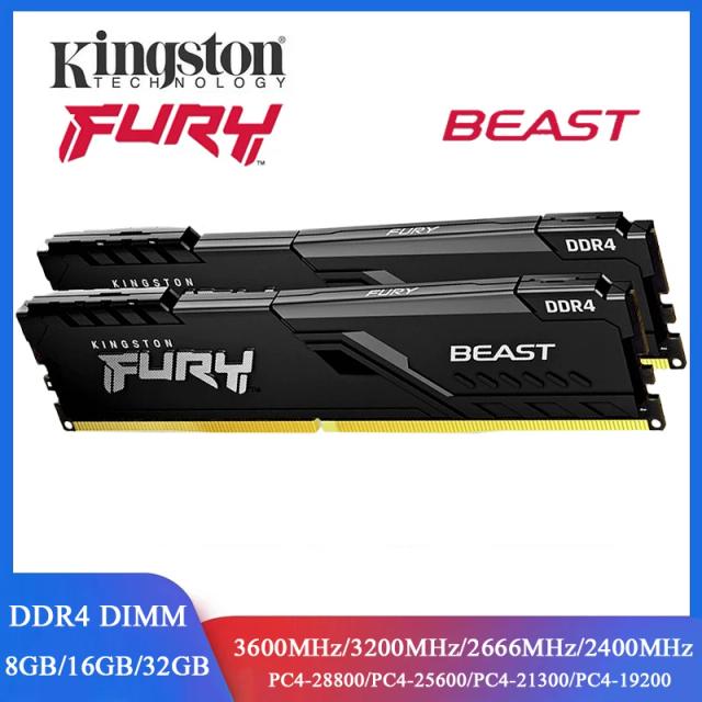 Kingston BEAST Memória RAM Desktop DDR4 8GB 16GB 32GB 3600MHz