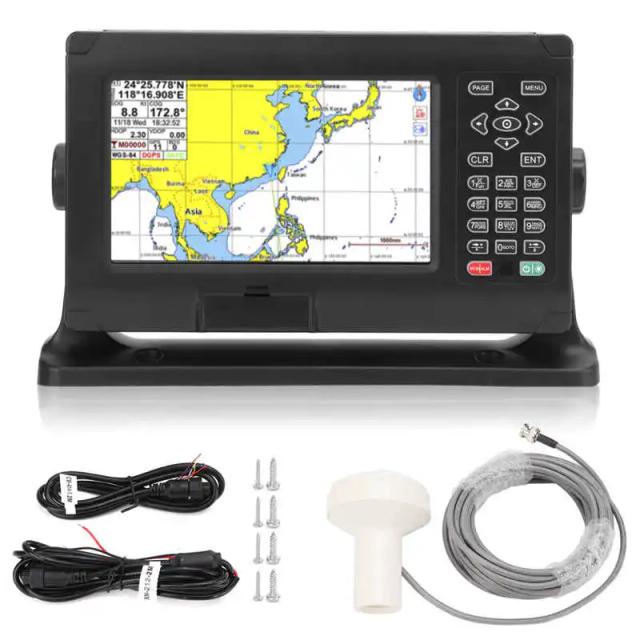 XINUO-MAP Localizador de Peixes e Chartplotter 8" GPS BDS GNSS