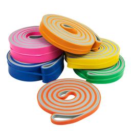 Faixas da resistência do látex de 208cm exercitam a faixa elástica para a força dos esportes puxe acima o equipamento da aptidão do pilates do workout da faixa da assistência - Image 1