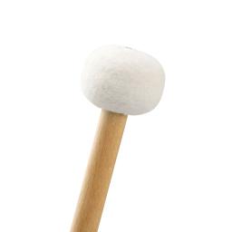 Baquetas de tambor de feltro de alta qualidade, 1 par de baquetas com cabo de madeira sólida, peças de instrumento de percussão timpani snare - Image 5