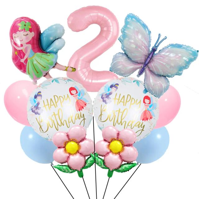 Suprimentos Encantados para Festas de Aniversário de Fadas: Talheres, Pratos de Sobremesa e Decorativos para Meninas e Chá de Bebê