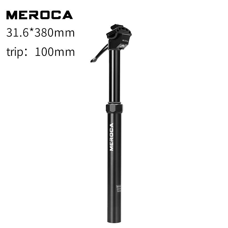 Meroca mtb conta-gotas selim 30.9mm \ 31.6mm altura hidráulica ajustável espigão de assento de bicicleta de estrada mountain bike tubo de assento - Image 1