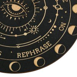 Placa De Pêndulo De Madeira Para Meditação De Cura, Sim Ou Não Placa De Mistério, Mensagem Planchette, Mats Suprimentos, Presente - Image 4