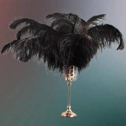 Plumas de Decoração de Penas De Avestruz Preta, Vasos Bordados Artesanais, Mesas De Festa, Decoração DIY, 15-70cm - Image 1