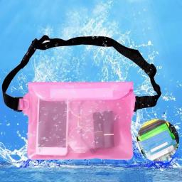 Impermeável cintura saco com toque tela alça ajustável, impermeável saco seco, telefone bolsa protetora, apto para caiaque, praia, natação, 2 pcs - Image 2